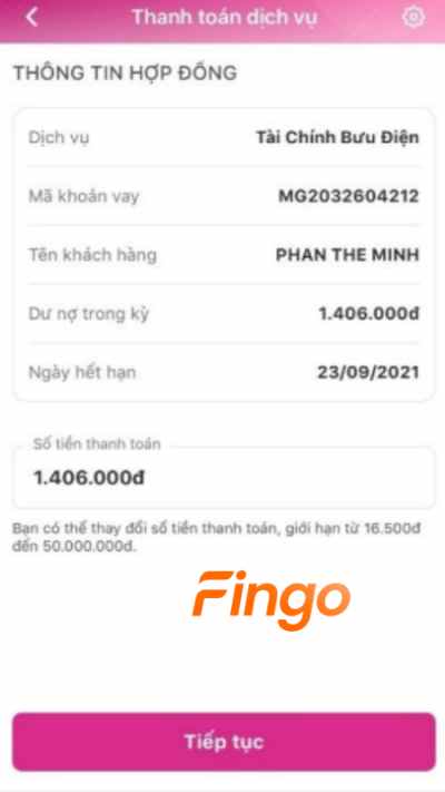 Kiểm tra thông tin và xác nhận