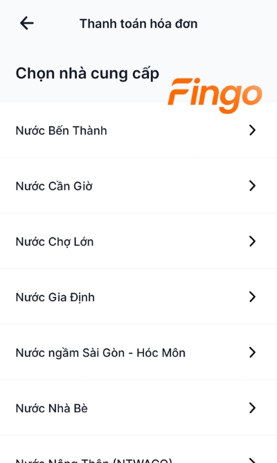 Chọn nhà cung cấp