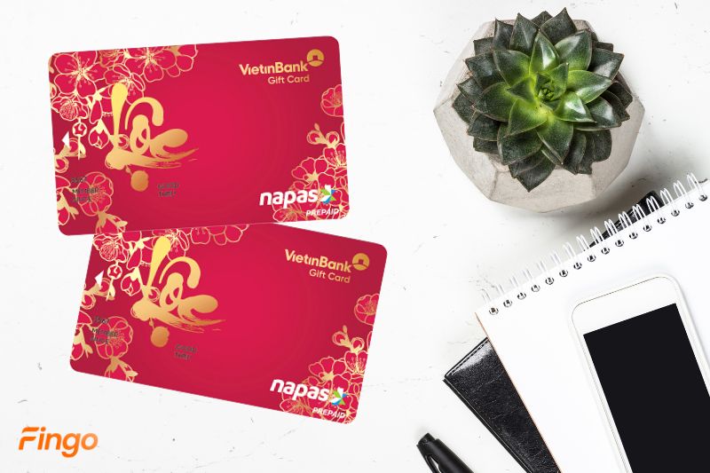Thẻ Gift Card Vietinbank có thiết kế sang trọng
