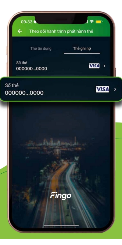 Theo dõi hành trình phát hành thẻ Vietcombank bước 3
