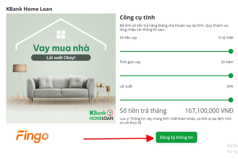 Chọn “Đăng ký thông tin”.