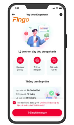 Đọc thông tin và tích chọn đồng ý với các chính sách trên. Sau đó, nhấn chọn mục “Trải nghiệm ngay”