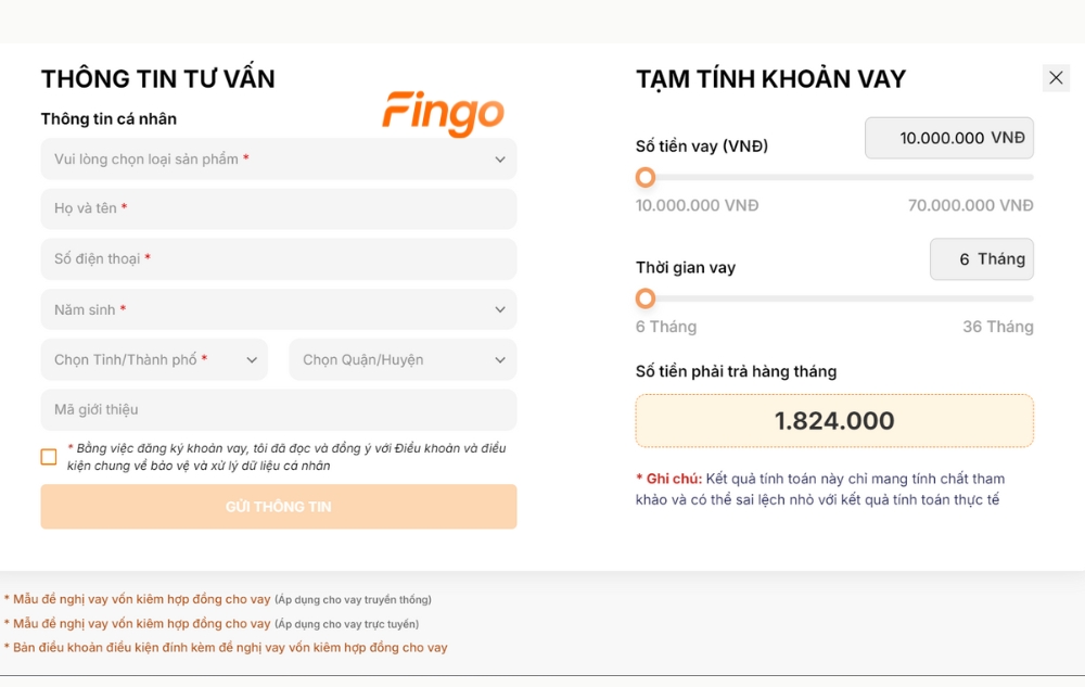 Vay tiền mặt SHB Finance online tại nhà