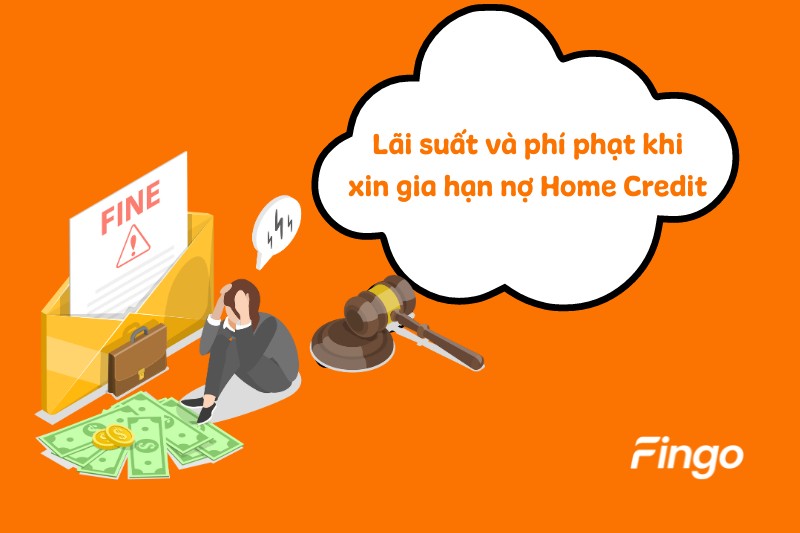 Lãi suất và phí phạt khi xin gia hạn nợ Home Credit 