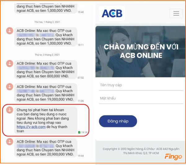 Tuyệt đối không truy cập vào các đường link gửi thông qua tin nhắn SMS