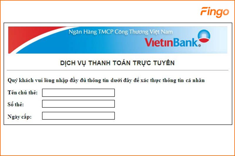 Điền thông tin theo yêu cầu
