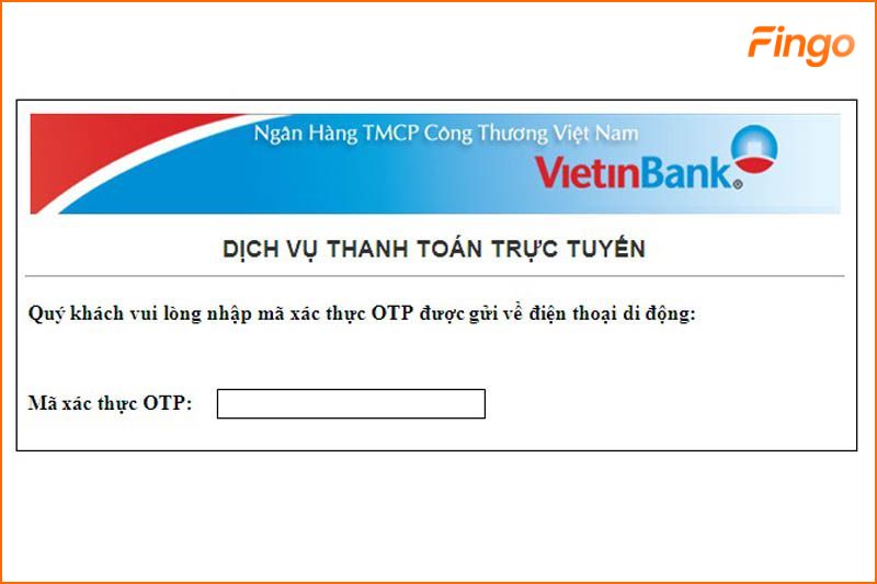 Nhập mã OTP gửi về số điện thoại
