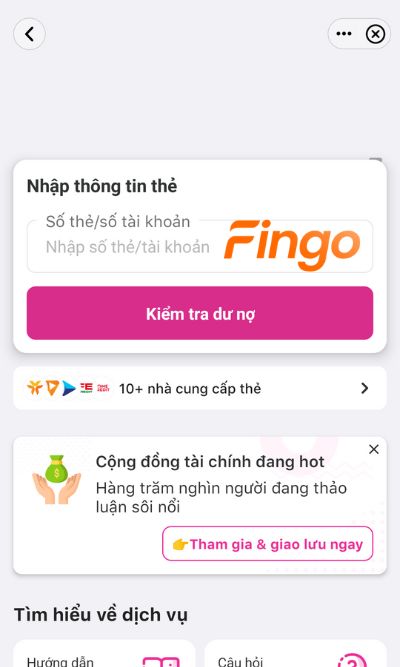 Nhập thông tin số thẻ tín dụng VIB. Chọn Tiếp tục
