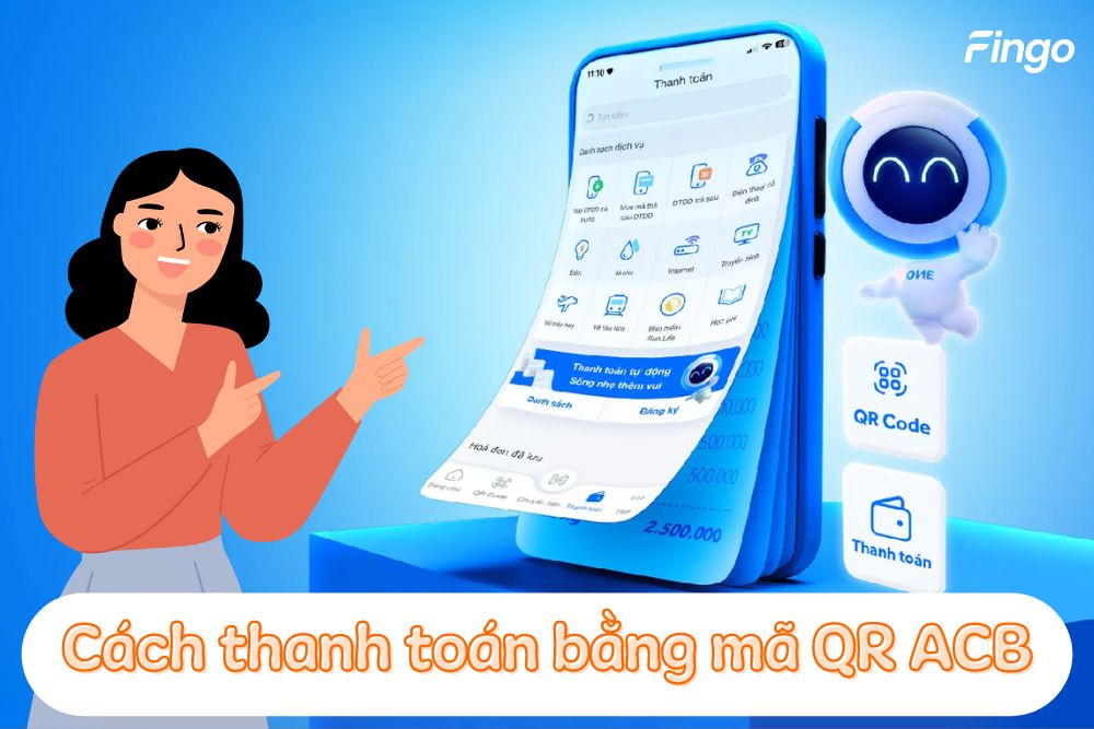 Cách thanh toán bằng mã QR ACB nhanh chóng
