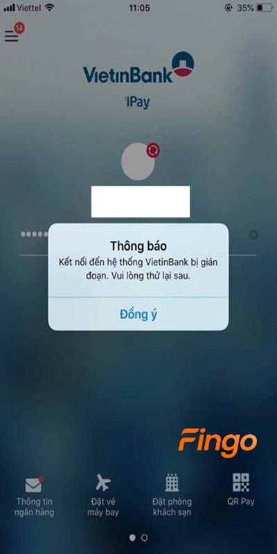 Lỗi đăng nhập Vietinbank iPay