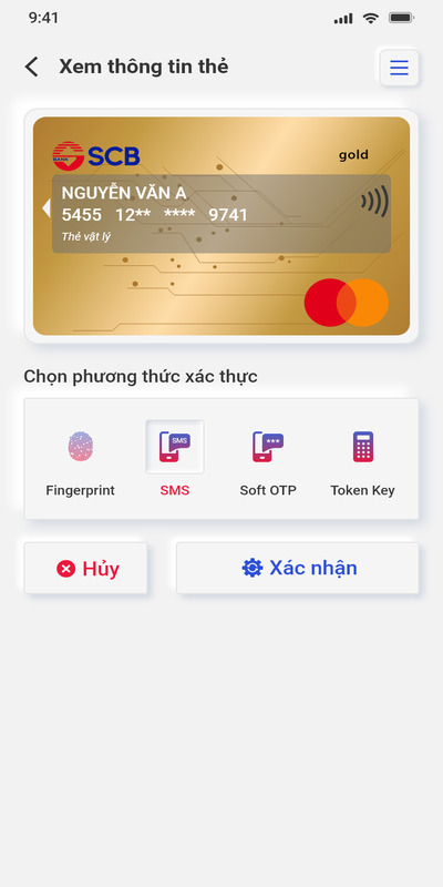 Chọn phương thức xác thực và bấm đăng ký