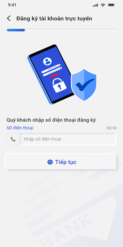 Nhập số điện thoại bạn thường sử dụng để đăng ký dịch vụ