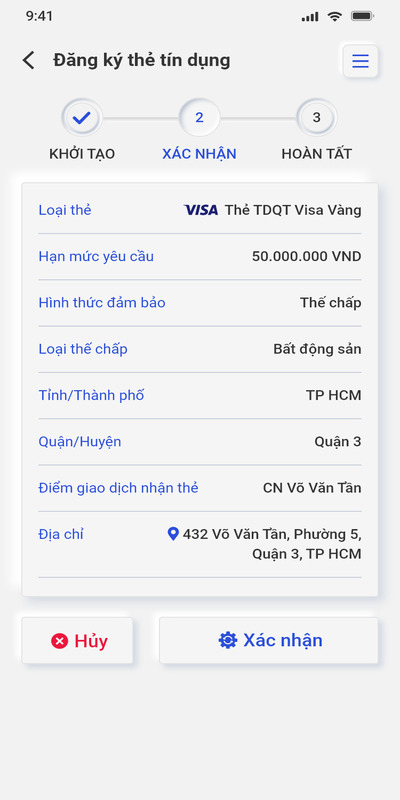 Kiểm tra lại và bấm xác nhận