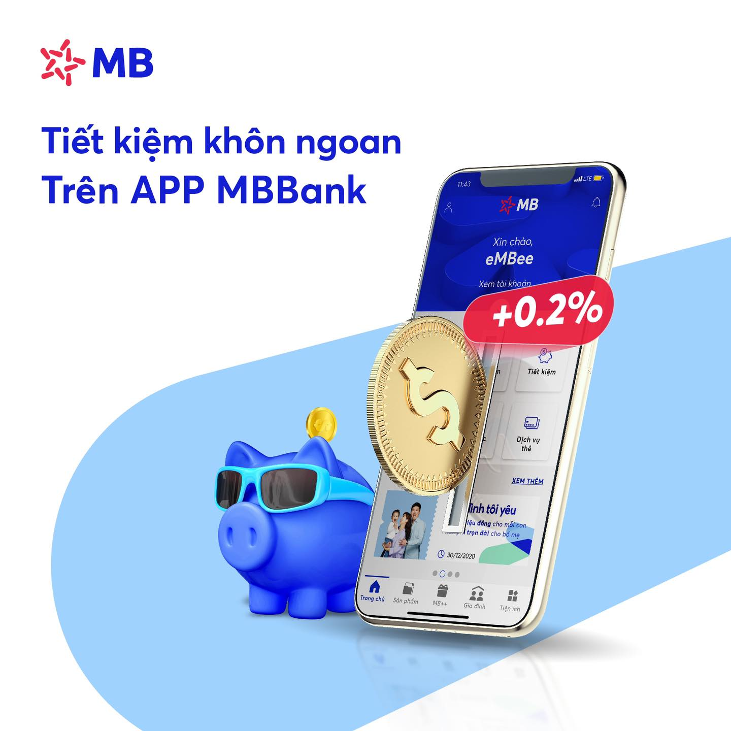 Tiết kiệm sinh lời, muôn vàn ưu đãi từ ngân hàng MB bank