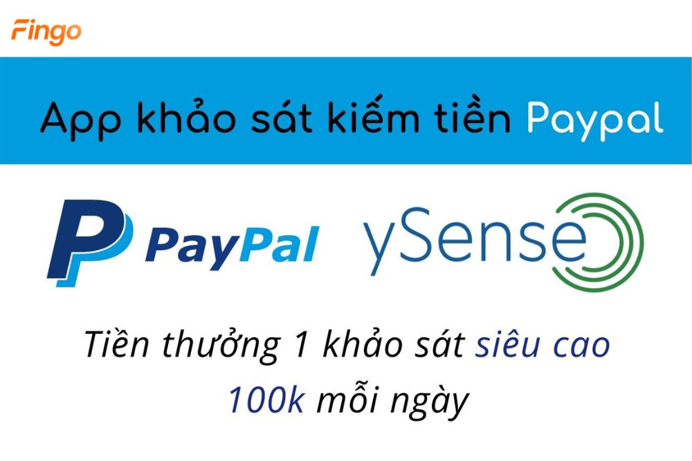 ysense làm khảo sát kiếm tiền