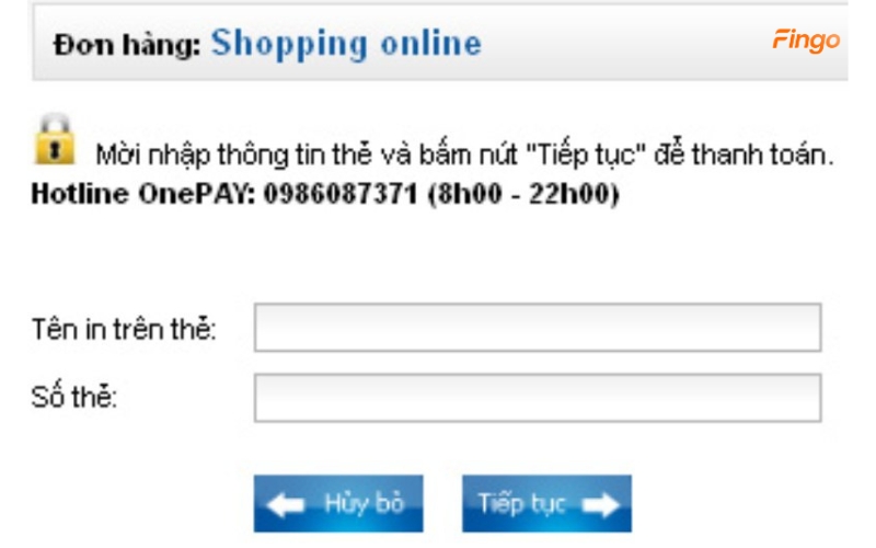 Cách đăng ký thanh toán trực tuyến VietABank bước 2